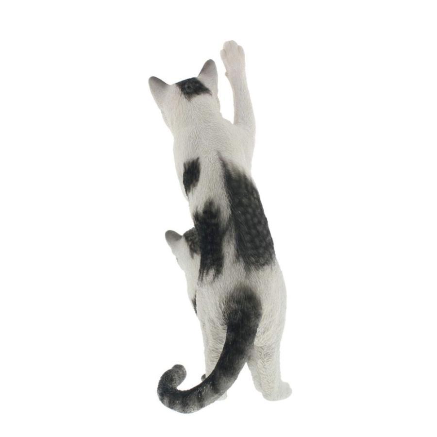 上質で快適 猫 置物 のぞき猫 サバ白 可愛い インテリア オブジェ ねこ ネコ グッズ リアル クリスマス プレゼント ベニーズキャット ギフト 人気満点 Iniciatupyme Cl