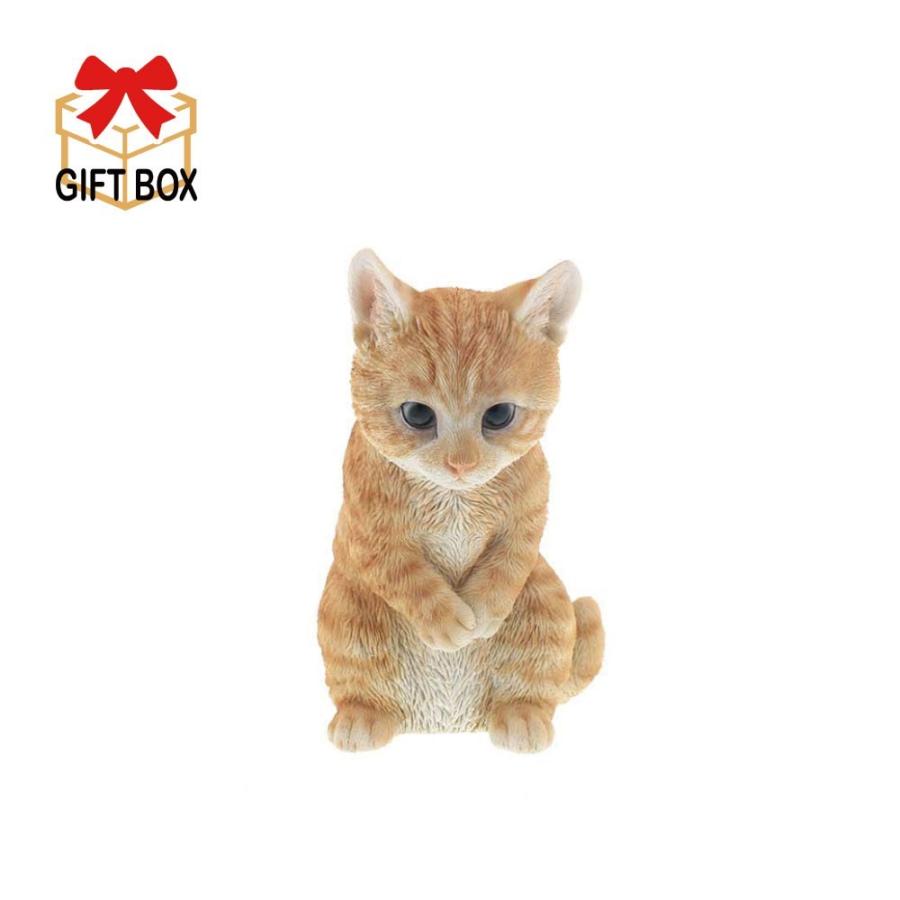猫 置物 こども 茶トラ白 可愛い インテリア オブジェ ねこ ネコ グッズ リアル クリスマス プレゼント オブジェ ベニーズキャット クロスゲート 通販 Yahoo ショッピング