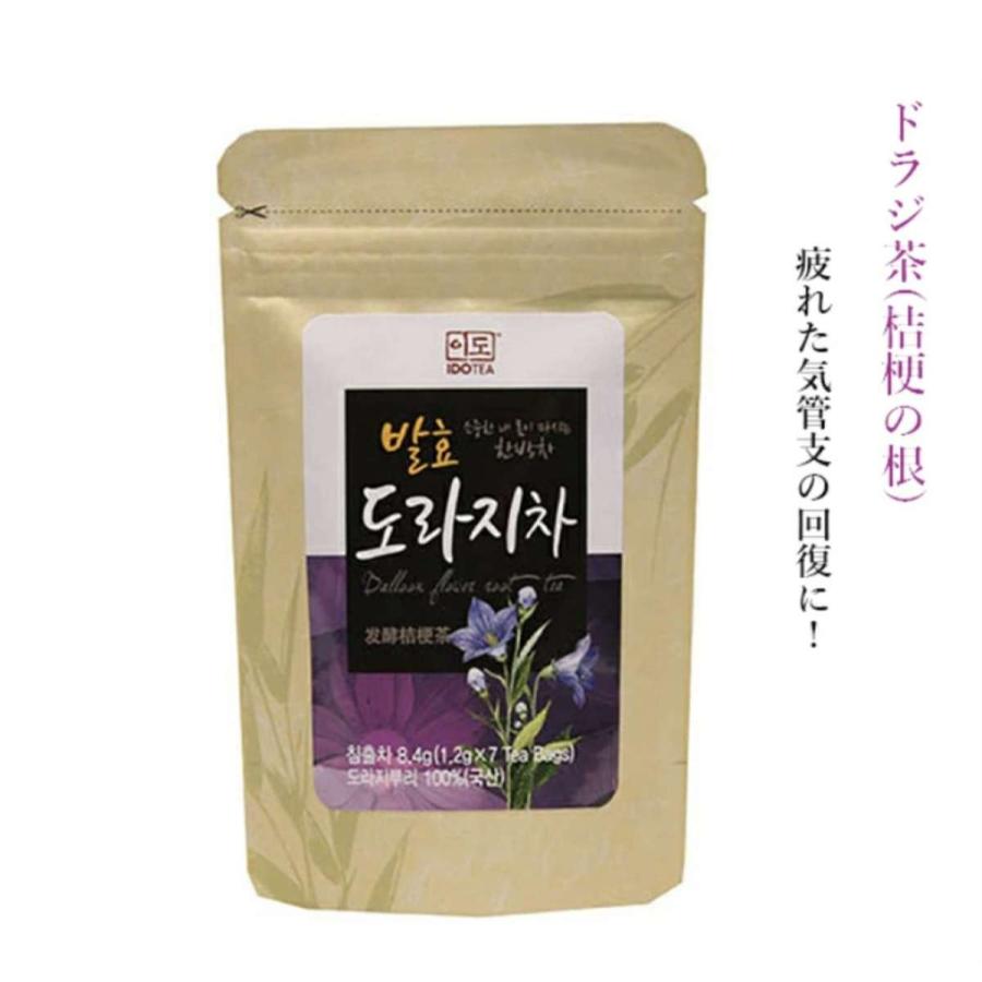 韓国茶 ドラジ茶 桔梗の根 7個入 ティーバッグ デカフェ ノンカフェイン 咳 痰 気管支 桔梗 サポニン 痰切効果 血糖値 コレステロール 発酵 クロスゲート 通販 Yahoo ショッピング