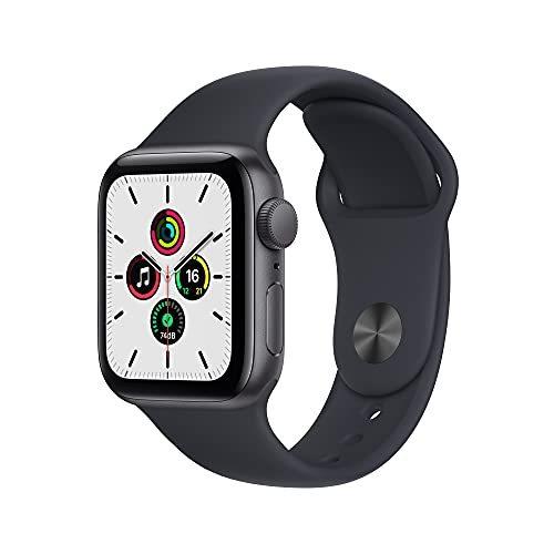 Apple Watch SE GPSモデル 円高還元 - レギュラー 最大86%OFFクーポン 40mmスペースグレイアルミニウムケースとミッドナイトスポーツバンド