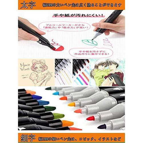 最終値下げ Hosum マーカーペン イラストマーカー 1色 セット 水彩ペン 2種類のペン先 太字 細字 油性コミック用 塗り絵 描画 落書き 学習用 蛍光ペン Www We Job Com