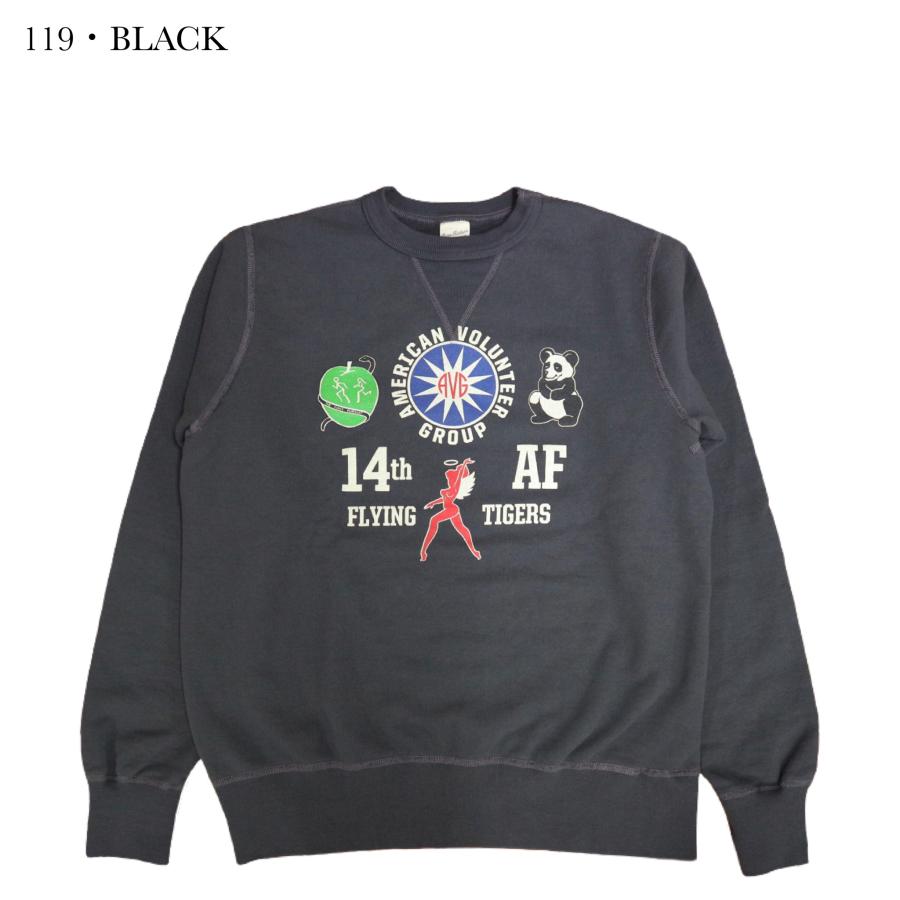 BUZZ RICKSON’S BR69066 SET-IN CREW NECK SWEAT SHIRTS “14th AIR FORCE”｜crossover-co｜04