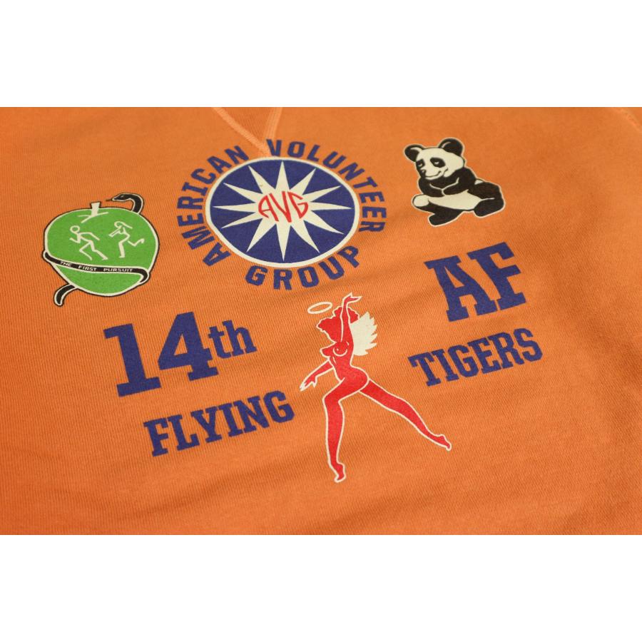 BUZZ RICKSON’S BR69066 SET-IN CREW NECK SWEAT SHIRTS “14th AIR FORCE”｜crossover-co｜09