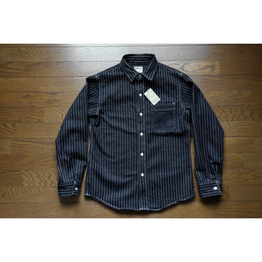 児島ジーンズ RNB-297 13oz. ウォバッシュ 長袖ワークシャツ 児島ジーンズ RNB297 “13oz WABASH WORK SHIRTS” : crossover.co