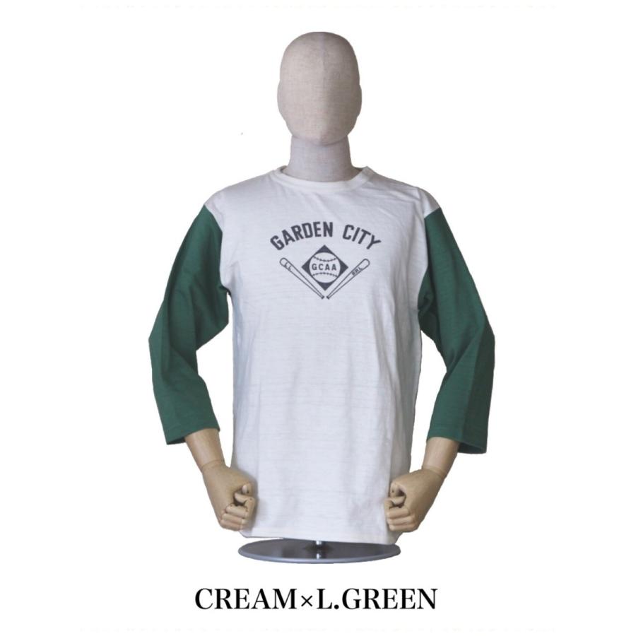 WAREHOUSE（ウエアハウス） Lot.4800 7分袖ベースボールTシャツ GARDEN