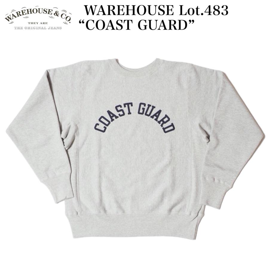 ウエアハウス COAST GUARD プリント スウェット WAREHOUSE（ウエアハウス） WAREHOUSE Lot.483 “COAST GUARD