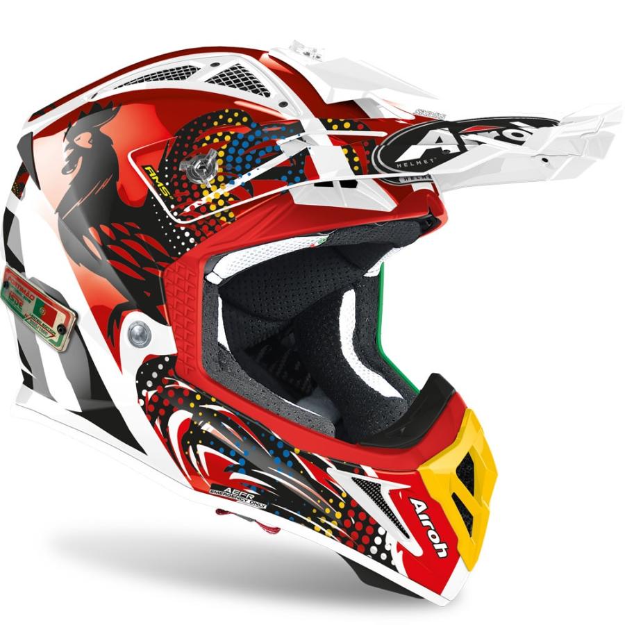 Airoh アイロー Aviator 2 3 Six Days 19 モトクロスヘルメット バイク Mx オフロード レース 山林 ダート Supersport Tn
