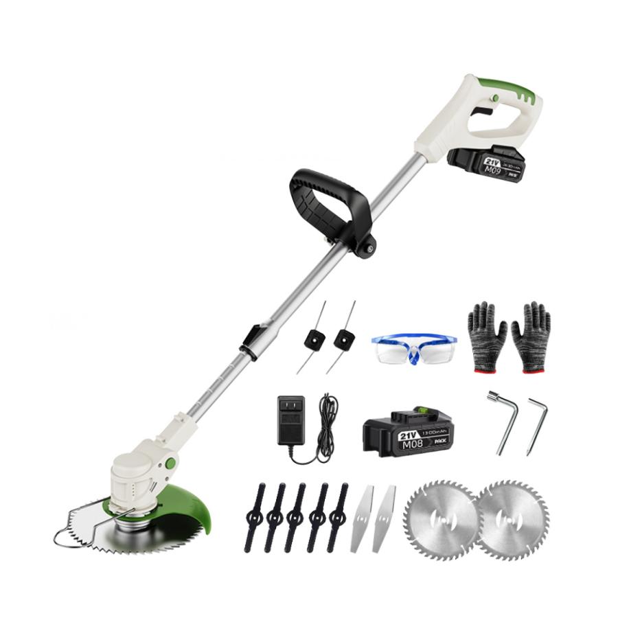 【2025新品】電動草刈機 草刈機 充電式 マキタバッテリー互換 コードレス 伸縮式 長さ調整 家庭用 女性 軽量 無線 安全 草刈り機 芝刈り機 雑草 庭 21v 替刃4種 |  | 15