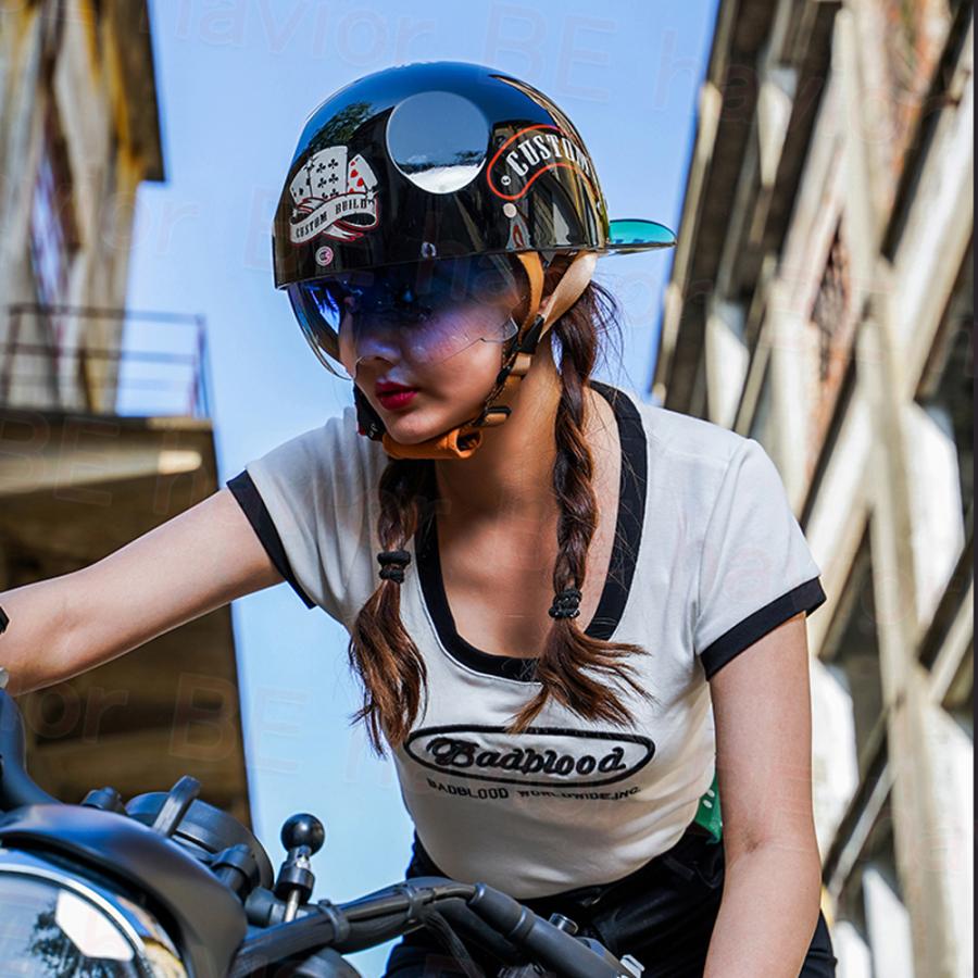 公道対応不可 装飾ヘルメット ハーフヘルメット 半キャップ シールド可動 野球帽 つば付き ユニセックス 男女兼用 軽量 日除け 夏季適用 |  | 17