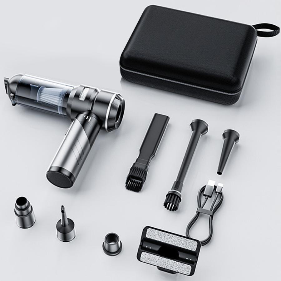 進化版 掃除機 ハンディクリーナー 32000pa 強力 ブラシレスモーター 6000mAh 折り畳み 残量表示 軽量 コードレス ミニ ハンディー 小型 車内 コンパクト 充電式 |  | 14