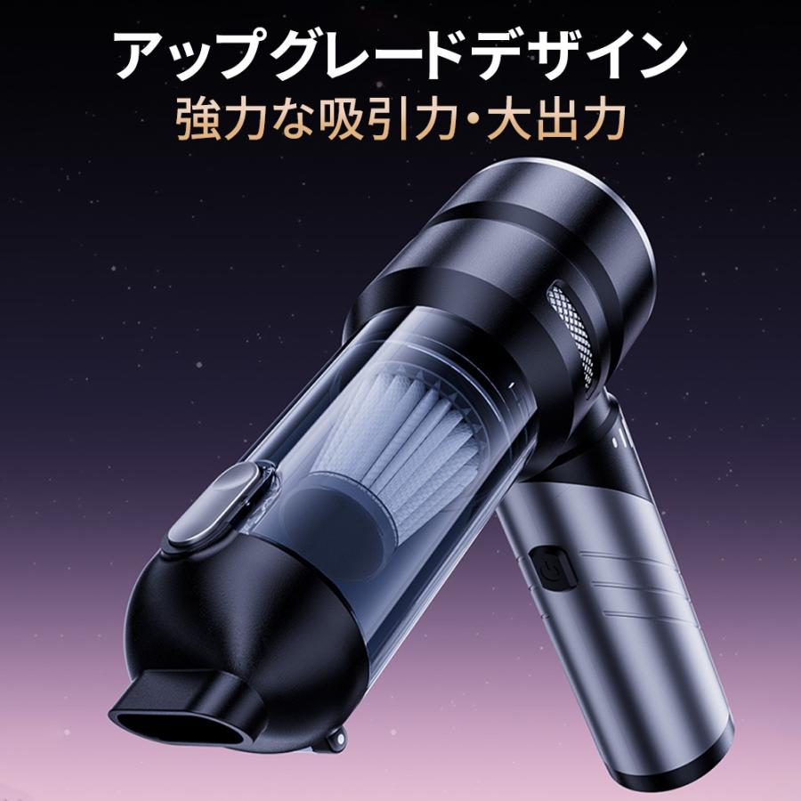 【6000mAh】掃除機 ハンディクリーナー 32000pa 強力 ブラシレスモーター 折り畳み 残量表示 軽量 コードレス ミニ ハンディー 小型 車内 コンパクト 充電式 |  | 01
