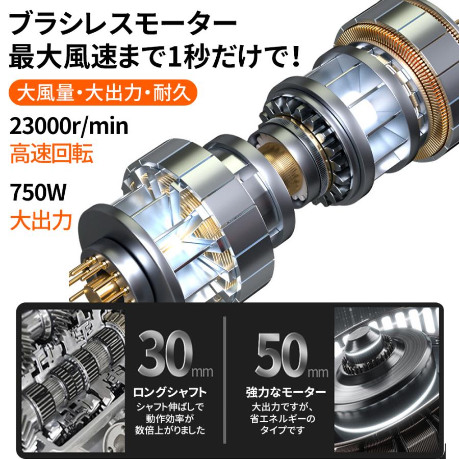 ブロワー 集塵機 パワフル マキタバッテリー互換 掃除 吸塵 充電式 ブラシレスモーター 3.3m3集塵 コードレス 落葉 洗車 電動ブロワー 枯葉吹飛ばし 軽量 ブロア |  | 09