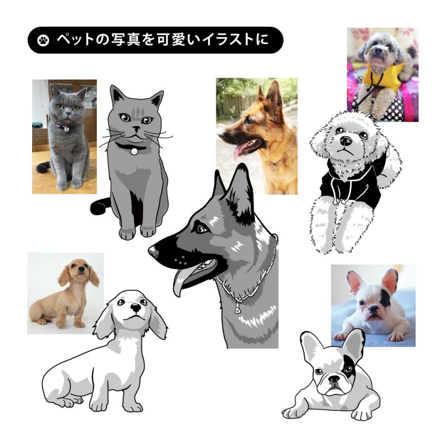 イラストステッカーセット 車に貼れるステッカー 防水加工シール 犬 猫