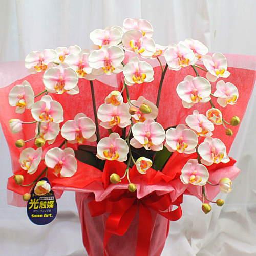 光触媒 胡蝶蘭 3本立て ミディ淡いピンク 造花 お祝いやお供えなど用途もいろいろ Hikari S3 Awapinku クロスリースタイル 通販 Yahoo ショッピング