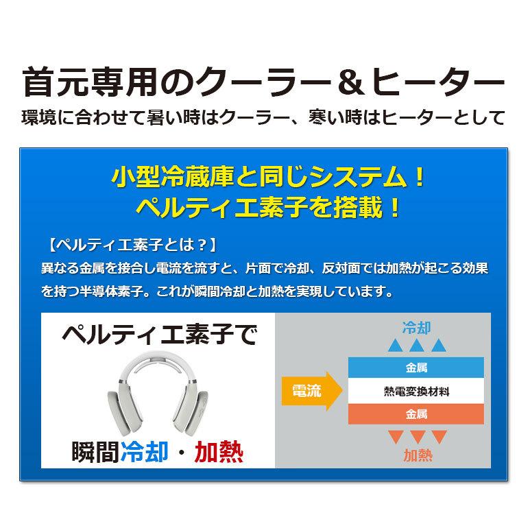 ネッククーラー【ホワイト】冷却プレート 充電式 2024 首掛け 電動 最強 首掛けクーラー おしゃれ 羽なし ハンズフリー 電熱ネッククーラー