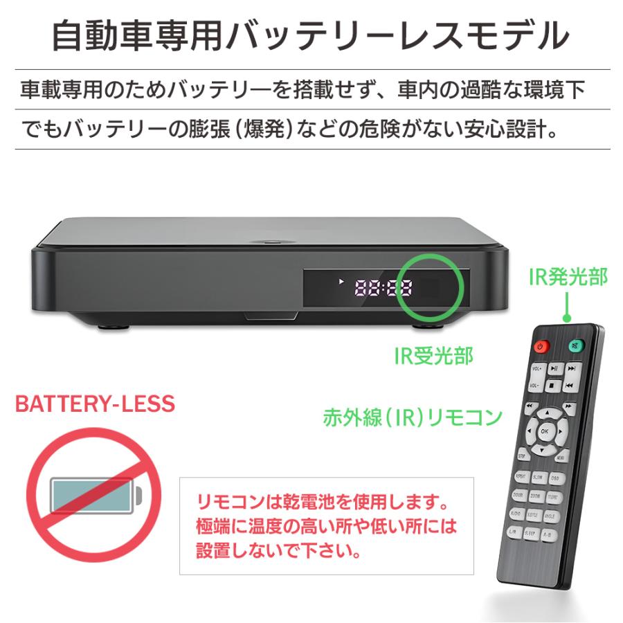 車載用 DVDプレーヤー CDプレーヤー HDMI端子搭載 USB電源 Type-A CPRM