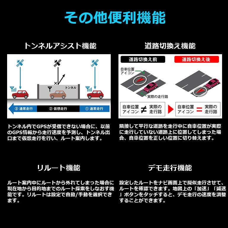 カーナビ ポータブルナビ フルセグ 7インチ 地デジ 2024年ゼンリン地図 ナビゲーション PN0707A android 搭載 ポータブルテレビ DreamMaker｜crossroad2007｜08