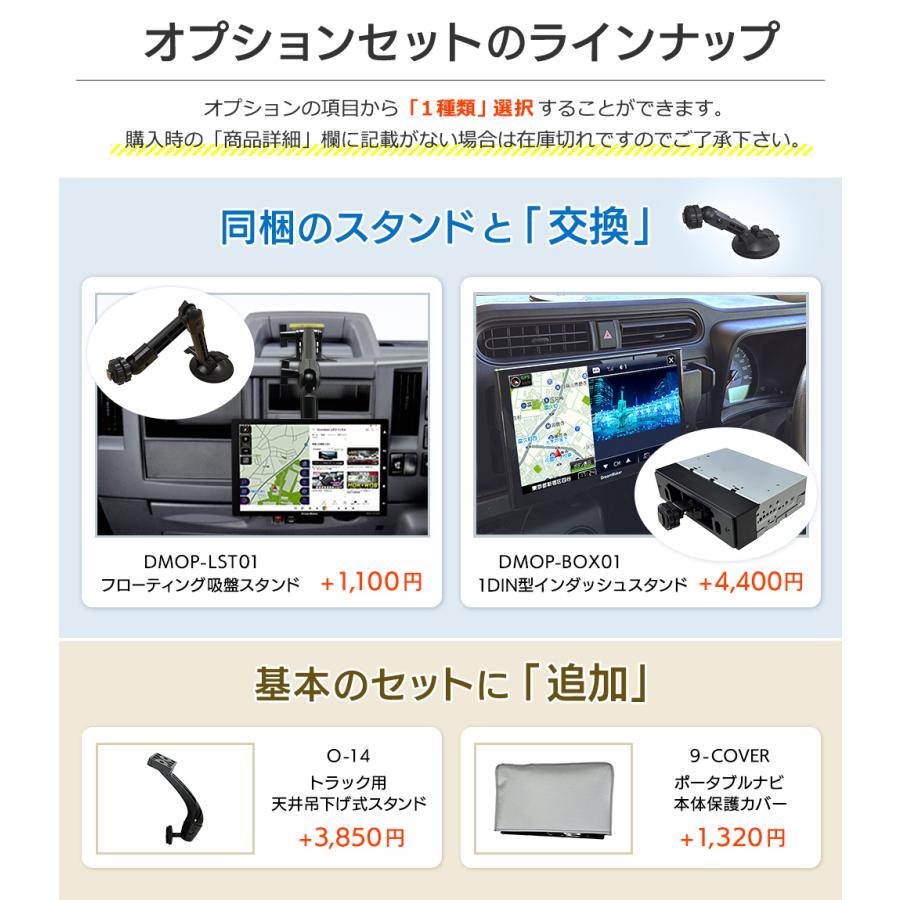 トラックモード付きDreamMake ポータブルナビゲーション 9インチ＋おまけ ドリームメーカー（DreamMaker） カーナビ ポータブルナビ テレビ無し