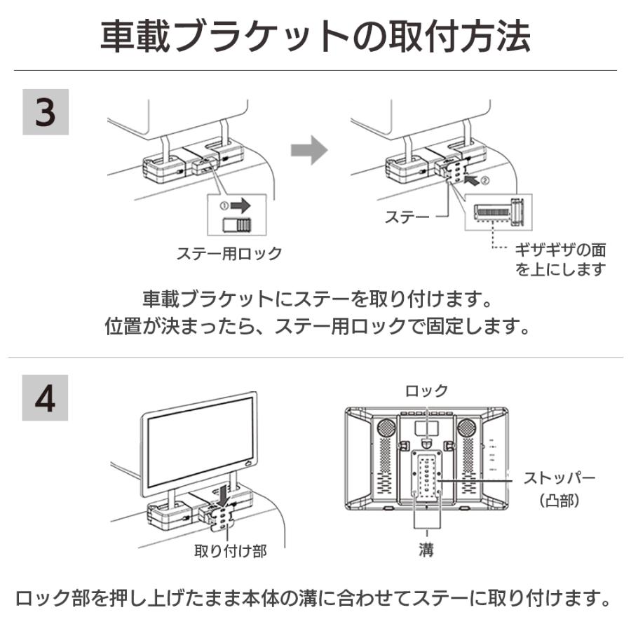 14インチ Android TV ヘッドレストモニター フルセグチューナー内蔵 車載用 家庭用 HDMI入力 Androidtv11 リモコン付 STV140A YouTube Netflix 動画 DreamMakerの画像