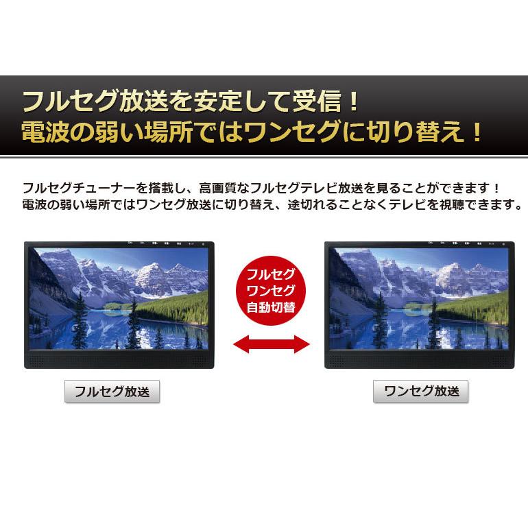 13.3インチ フルセグカーTV 「TV133A」 フルセグカーテレビ フルセグ