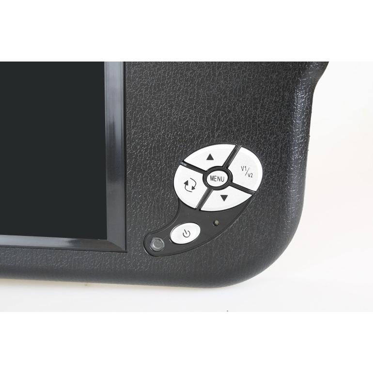 サンバイザーモニター 車検対応 9インチ VM090AA ツインモニター 車載モニター バックモニター カーモニター 車用モニター カーAV 液晶モニター DreamMaker 