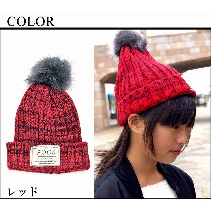 未使用✨CA4LA リアル ファー ポンポン ニット帽 モヘア シルク混 日本製 未使用✨CA4LA リアル ファー ポンポン ニット帽 モヘア シルク