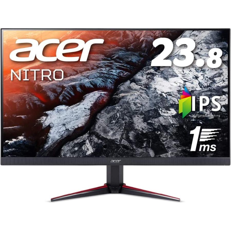 Acer ゲーミングモニター ディスプレイ Nitro 23.8インチ VG240Ybmiifx IPS 1ms(VRB) 75Hz FPS