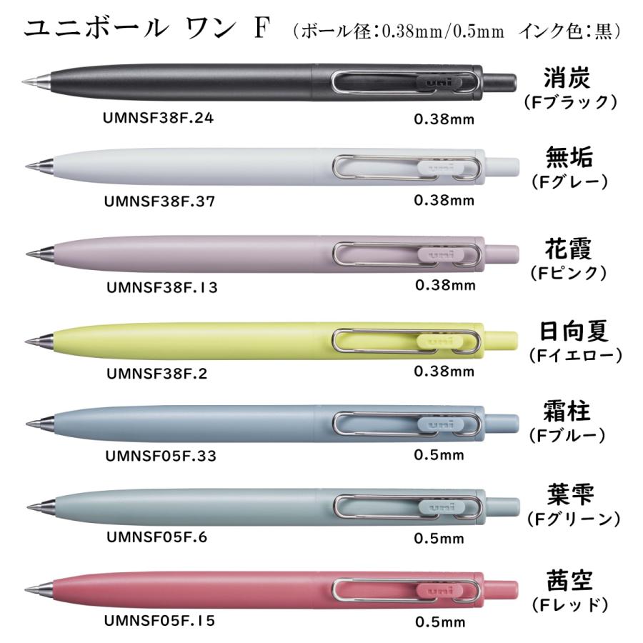uni-ball one P いろがみ　ユニボールワン　5本セット ユニボール ワン 三菱鉛筆 UMNSPG05-46 ゲルインクボールペン 0.5mm