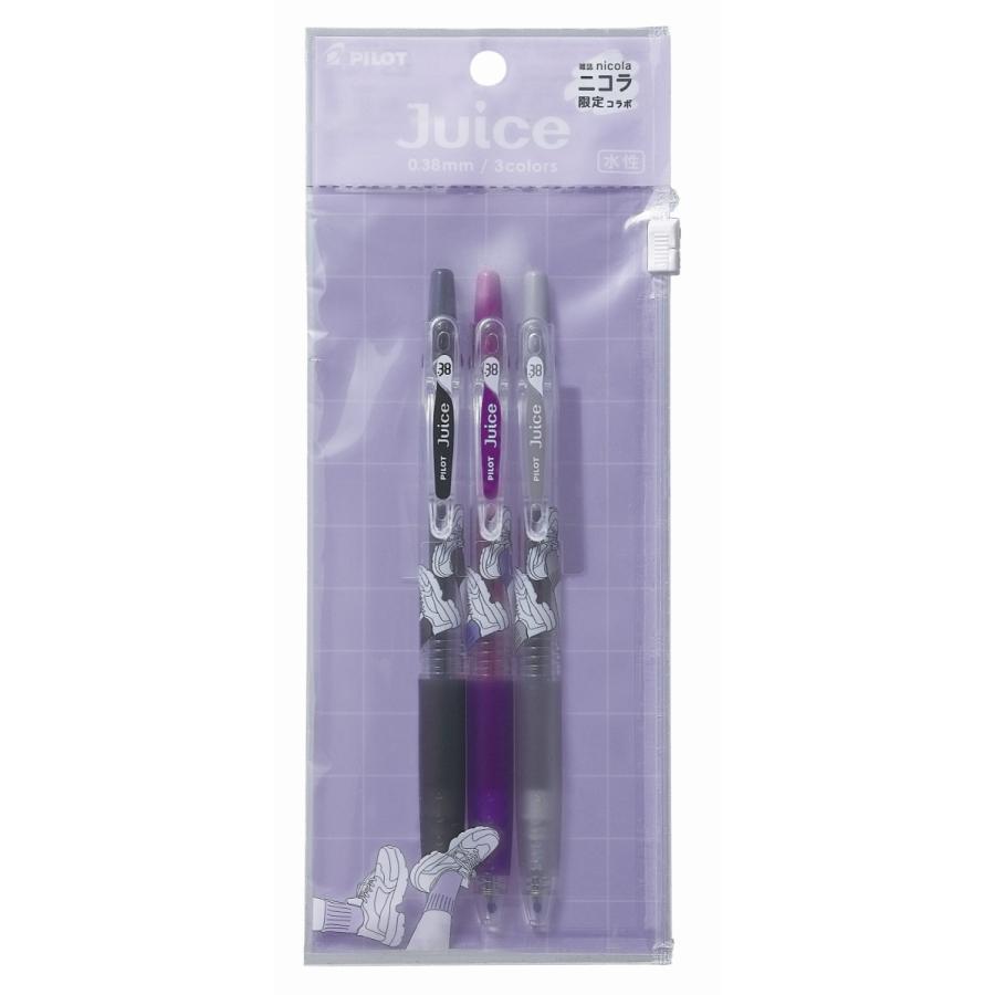 PILOT ジュース　juice   【限定】ニコラ　コラボ　ボールペン　9袋 PILOT（文具） 在庫処分 限定品 ジュース × ニコラ（nicola