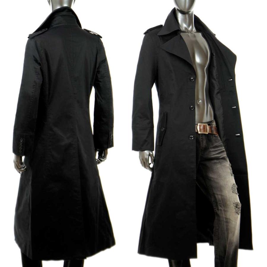 週間ランキング１位獲得 ロングコート メンズ トレンチコート メンズ 黒 ロング丈 シングル ロング アウター 秋冬 マキシコート ブラック 800 07gd 期間限定開催 Codewitty Com