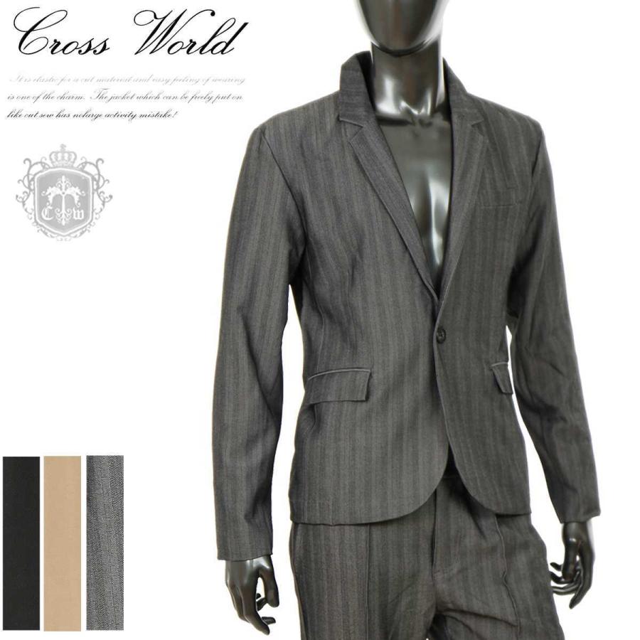 当店限定 テーラードジャケット 柄 メンズ ストライプ おしゃれ きれいめ パーティー スーツ ちょいワル 年