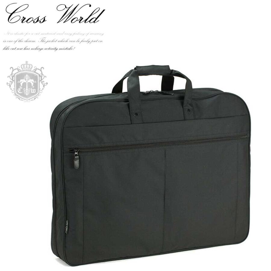 大型 ガーメントバッグ 三つ折り メンズ レディース ハンガーバッグ スーツバッグ ロングタイプ 礼服用バッグ 3着 ハンガー3本 黒 ブラック Cwh1906s Cwh1906s Crossworldyahoo 店 通販 Yahoo ショッピング