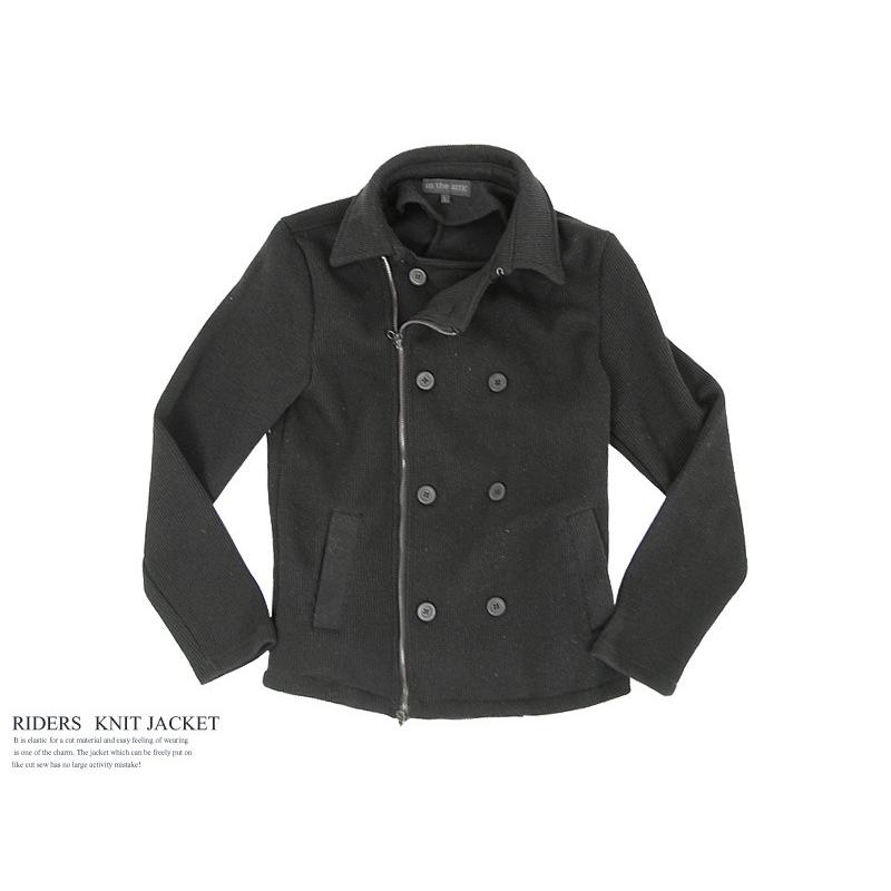 ライダースジャケット ニット ライダース ジャケット ダブル メンズ メンズファッション ブラック ビター系 Gm 16ek Gm 16 Crossworldyahoo 店 通販 Yahoo ショッピング