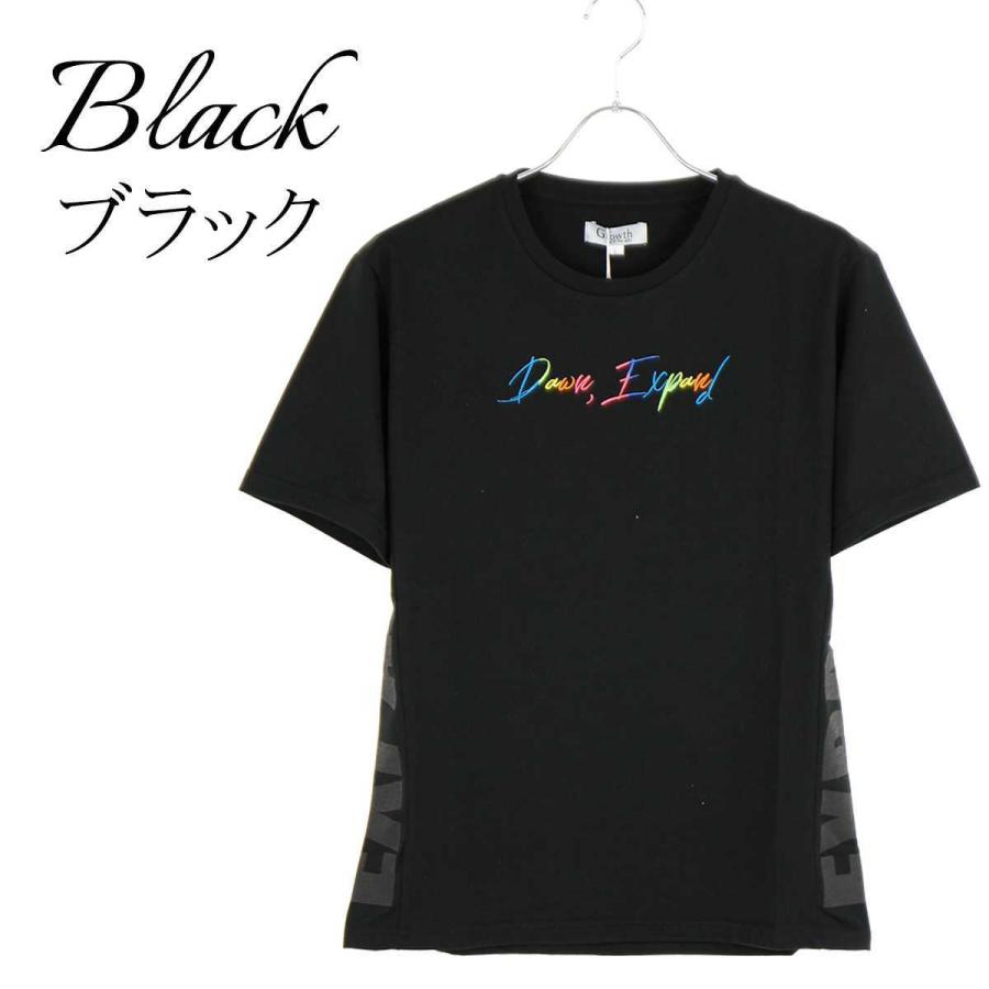 メンズtシャツ デザイン おしゃれ カットソー V系 レインボー刺繍 サイドロゴプリント 半袖 シンプル かっこいい 夏 ホワイト ブラック 白 黒 I 21ik I 21 Crossworldyahoo 店 通販 Yahoo ショッピング