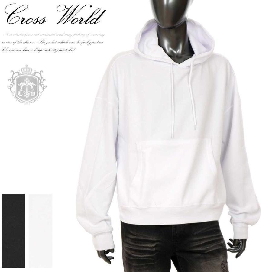 ビッグシルエット メンズ パーカー おしゃれ ショート丈 プルオーバーパーカー フード オーバーサイズ 年新作 春 ホワイト ブラック 白 黒 Q0227 01hy Q0227 01 Crossworldyahoo 店 通販 Yahoo ショッピング