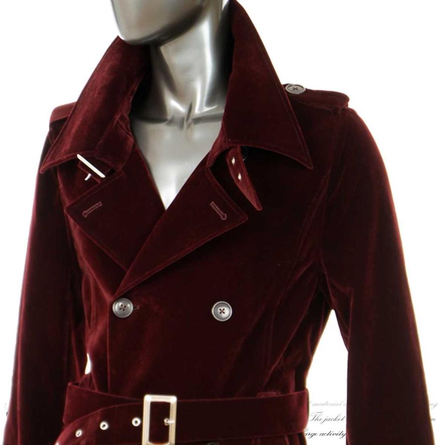 ベロア調 トレンチコート メンズ 冬 秋 ダブル ブラック ビジネス ロング ロングコート カジュアル コート 黒 ベルベット S 01hv ワインレッド