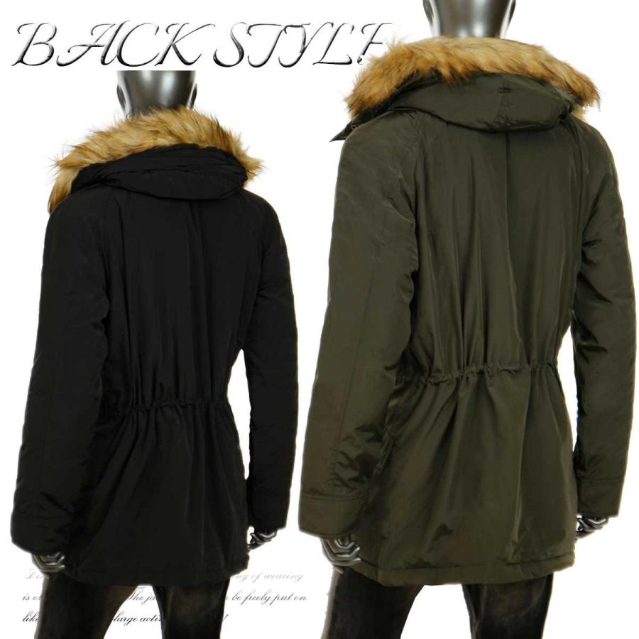 最安値 ミリタリー 中綿 フェイクファー ファー コート M 51 ロング メンズ モッズコート フェイクファー付き コート メンズ モッズコート ミリタリーコート S 05hl 黒 カーキ ブラック 冬 新作 18年 ナイロン ジャケット