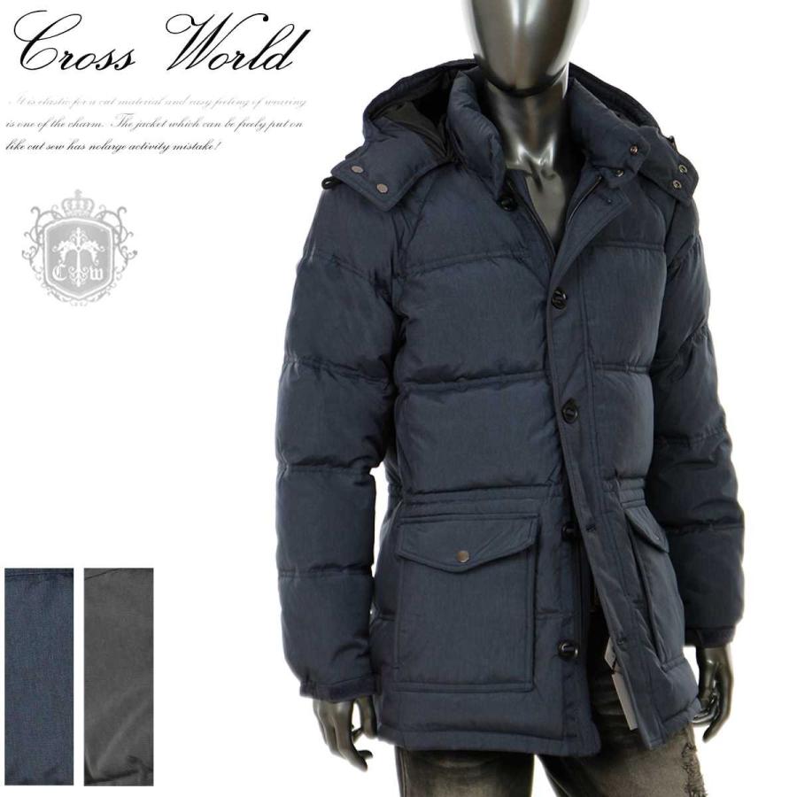 ダウンコート メンズ カジュアル ビジネス ミドル ハーフコート ダウン