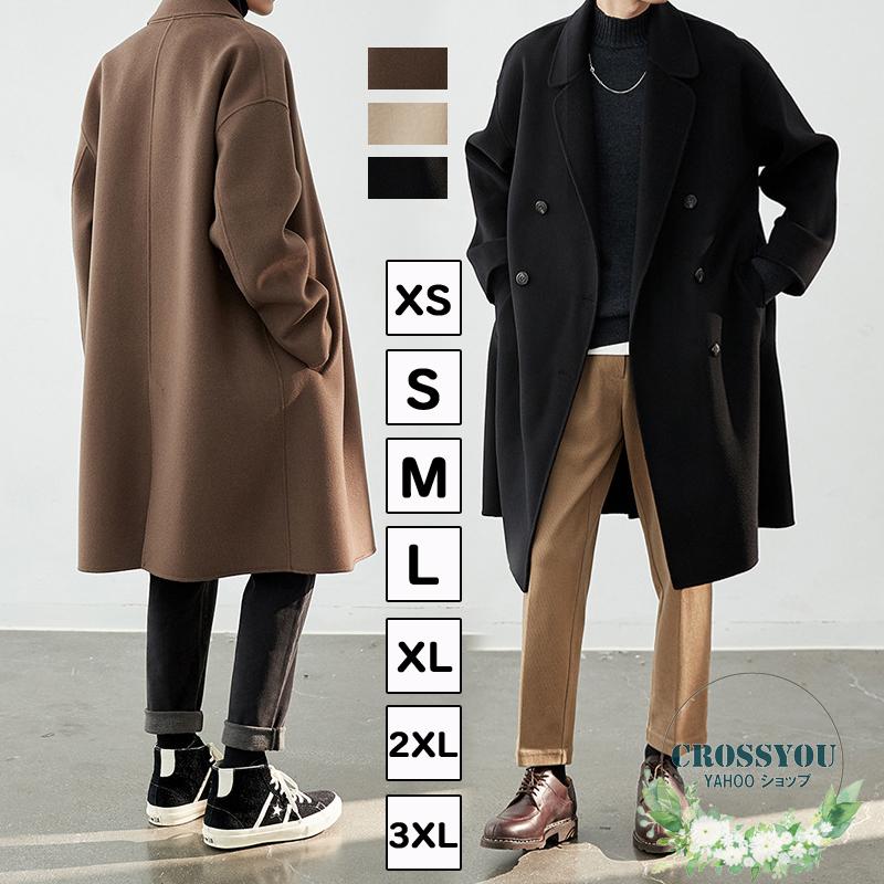 チェスターコート メンズ カシミヤ コート 100 ウール ジャケット 秋冬 アウター ロングコート きれいめ ビジネス 通勤 普段使い 上品 30代 40代 50代 Man049 Crossyou 通販 Yahoo ショッピング