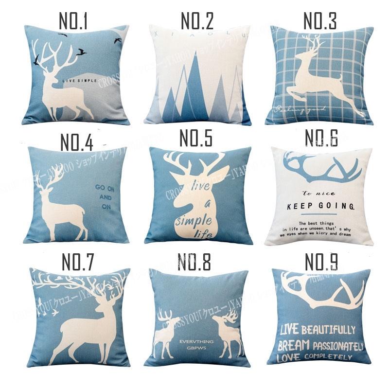 北欧 クッションカバー 座布団カバー 鹿柄 大きさサイズ ソファ背当て 装飾枕カバー 60 60 70 70 部屋雑貨 家庭用 オフィス 椅子 Sf624 Crossyou 通販 Yahoo ショッピング
