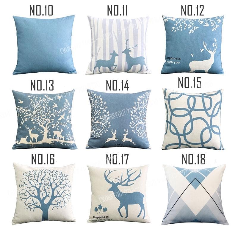 北欧 クッションカバー 座布団カバー 鹿柄 大きさサイズ ソファ背当て 装飾枕カバー 60 60 70 70 部屋雑貨 家庭用 オフィス 椅子 Sf624 Crossyou 通販 Yahoo ショッピング