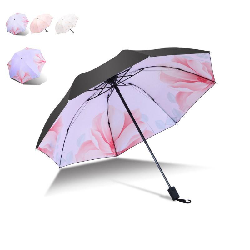 日傘 紫外線90 カット 紫外線対策 晴雨兼用 折りたたみ傘 完全遮光 Uvカット レディース ファッション かわいい 花柄 ピンク Um005 Crossyou 通販 Yahoo ショッピング