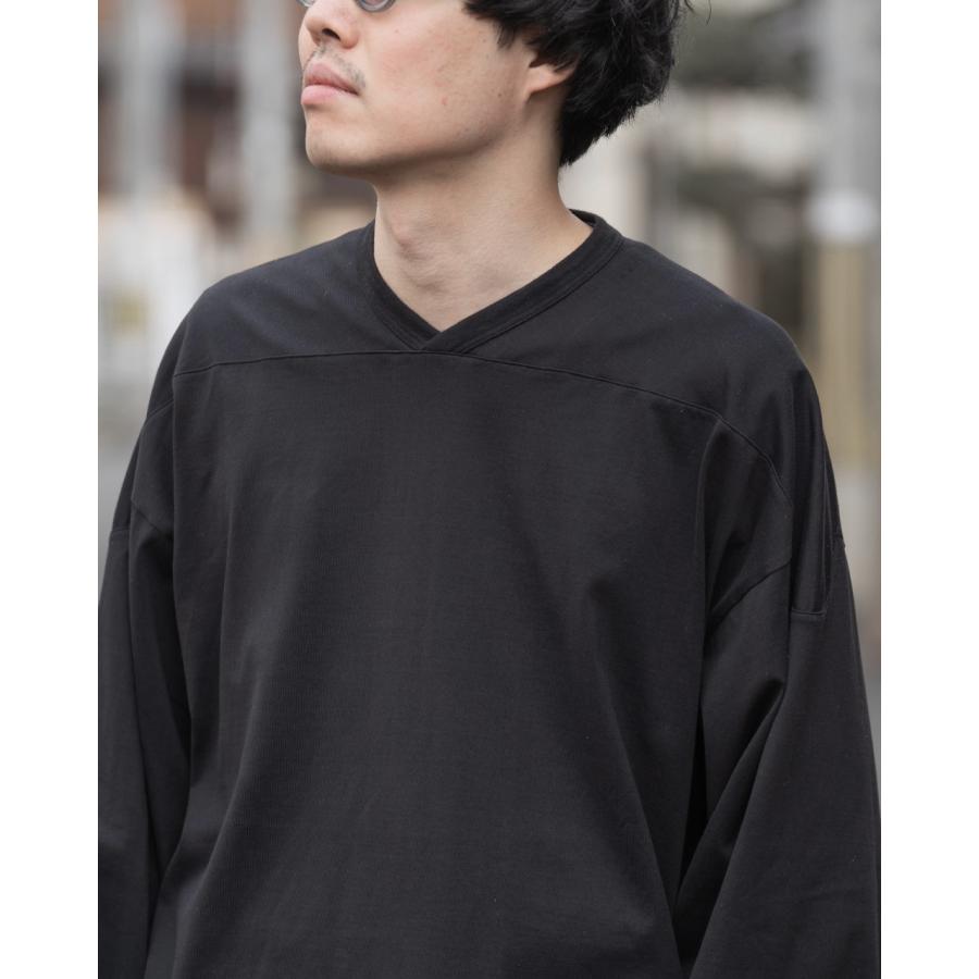 新品 AFTERHOURS アフターアワーズ ゲームシャツ ロンT フリー 黒 AFTERHOURS（アフターアワーズ） SALE！アフターアワーズ 長袖Tシャツ