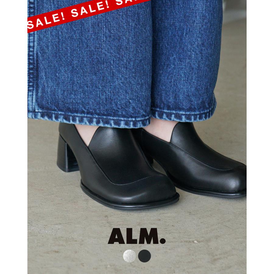 SALE！アルム ALM. レザー パンプス レディース スクエアトゥ シューズ