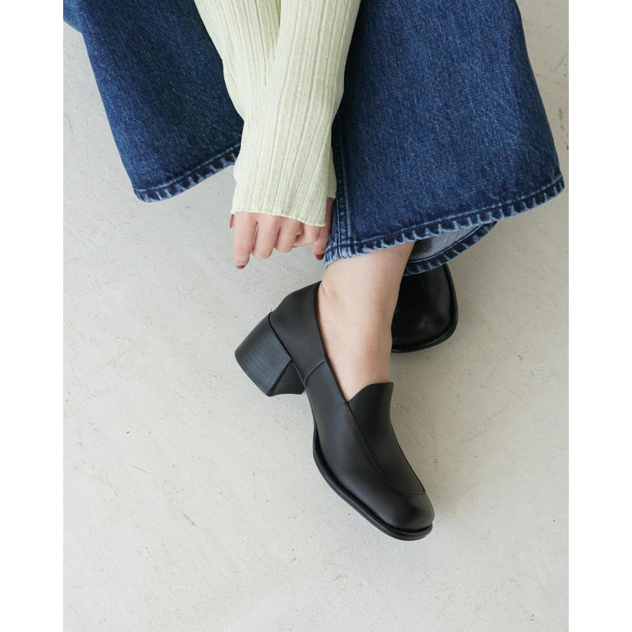 SALE！アルム ALM. レザー パンプス レディース スクエアトゥ シューズ