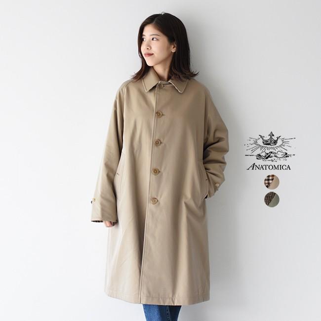 新品 Anatomica アナトミカ アナトミカ 送料無料 530 542 02 オーバーサイズ コート ステンカラー シングルラグラン リバーシブル Anatomica コート アウター