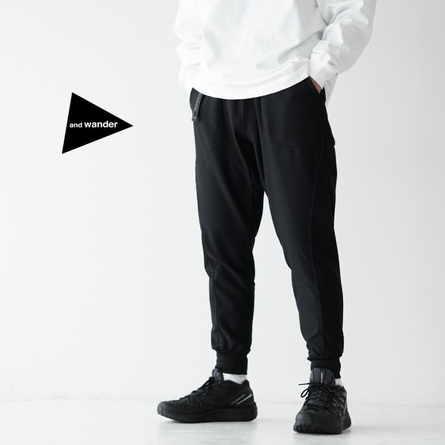 アンドワンダー and wander ライトフリース パンツ light fleece pants 