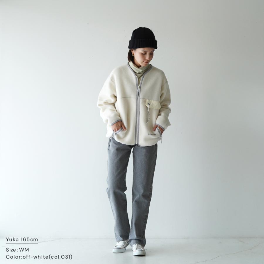 and wander アンドワンダー ウール フリース カーディガン wool fleece 