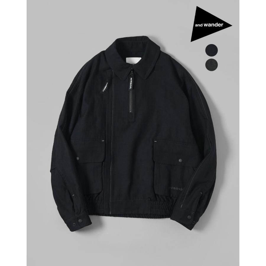 and wander SALE アンドワンダー ジップアップ コットンウール and wander SALE アンドワンダー ジップアップ コットンウール