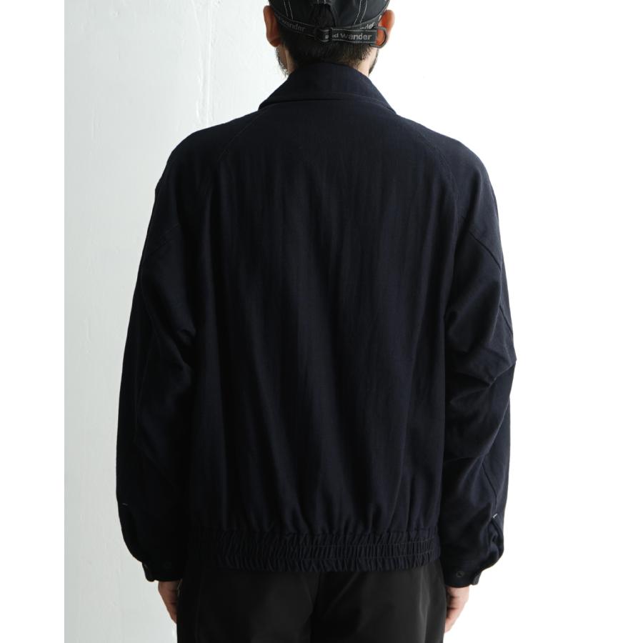 and wander SALE アンドワンダー ジップアップ コットンウール and wander SALE アンドワンダー ジップアップ コットンウール